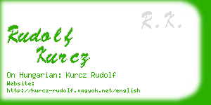 rudolf kurcz business card